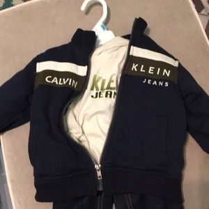Calvin Klein Jeans 12 month jacket shirt & jeans